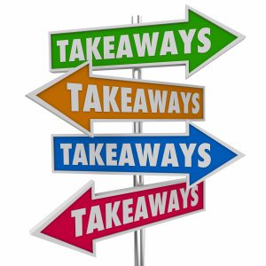Takeaways Arrow Signs  