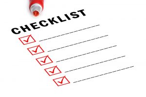 image of checklist with checkboxes checked
