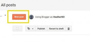 Create a new post
