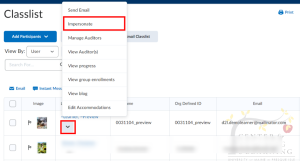 click the content menu next to Preview Learner, and choose 