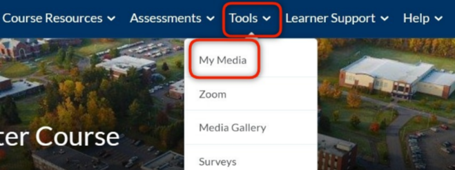download Access "My Media" from the Tools menu in the NavBar
