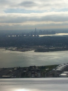 The view as we left Newark