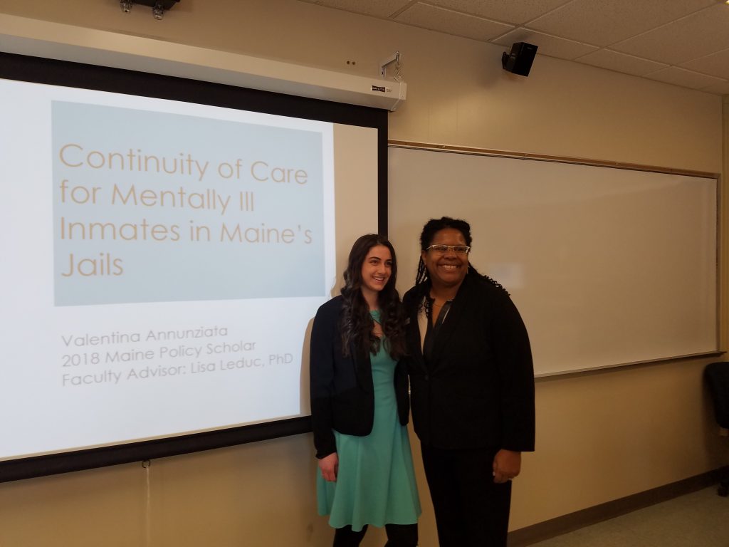 UMPI Senior Researches Mental Health Care in Maine Jails | University Times