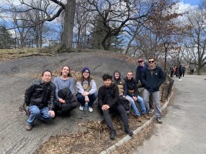 Geology Club members in Central Park
