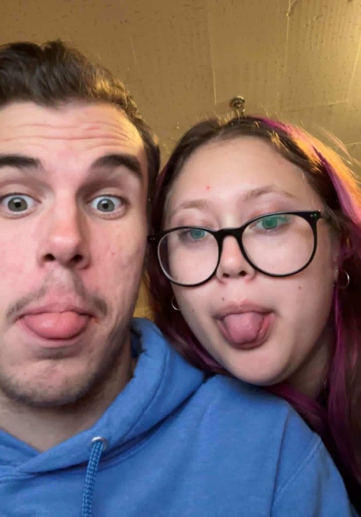 Waylon and Briana posing for a selfie.